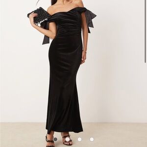 ASOS Black Off-Shoulder Dress